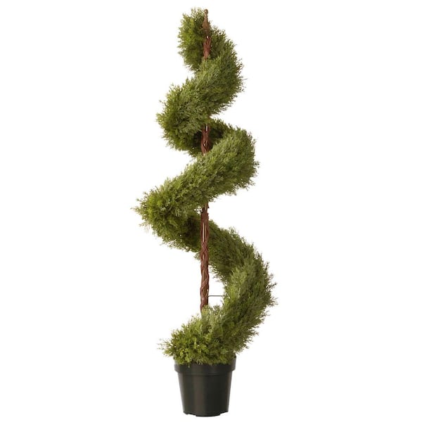 National Tree Company 60 in. Upright Artificial Juniper Tree with Dark Green Round Growers Pot