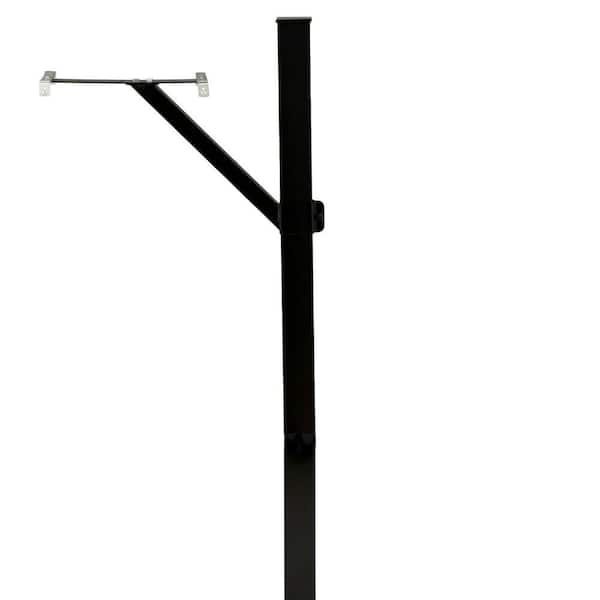 Gibraltar Mailboxes Steel Drive-in, Top Mount, Mailbox Post Kit, Black - image 4