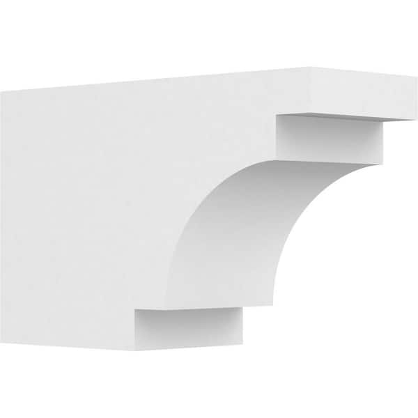 Ekena Millwork 6 in. x 10 in. x 16 in. Mediterranean PVC Rafter Tail Brace