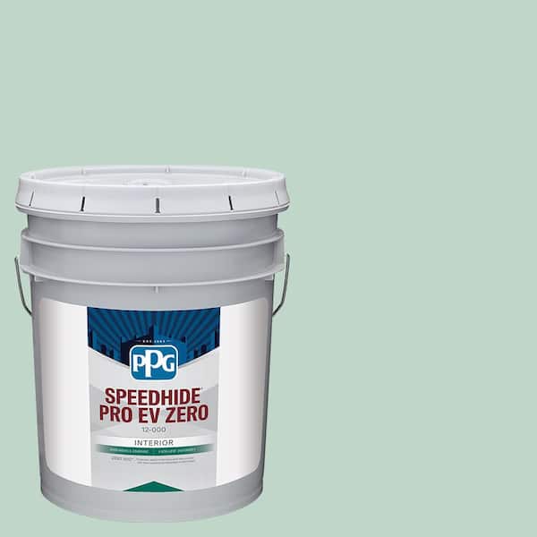 PPG Speedhide Pro EV Zero 5 gal. PPG1139-2 Malted Mint Flat Interior Paint