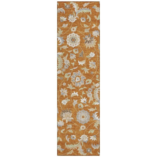 Addison Rugs Chantille Machine Washable Indoor/Outdoor Abstract ACN1006 Paprika 2 ft. 3 in. x 7 ft. 6 in. Area Rug