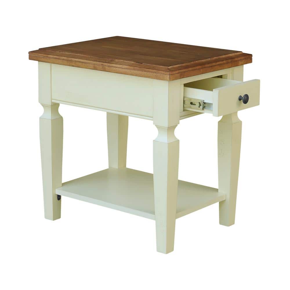 Vista 2-Tone Hickory and Gray End Table - thumbnail 8