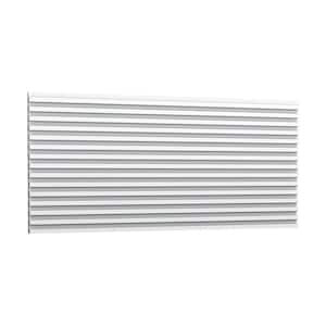 1/2 in. D x 9.875 in. W x 102 in. L Track Primed White Polyurethane 3D Wall Covering Panel Moulding (1-Pack)