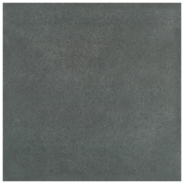 Merola Tile Twenties Black 7-3/4 in. x 7-3/4 in. Ceramic Floor and Wall Take Home Tile Sample