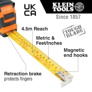 7.5 m Magnetic Double-Hook Tape Measure