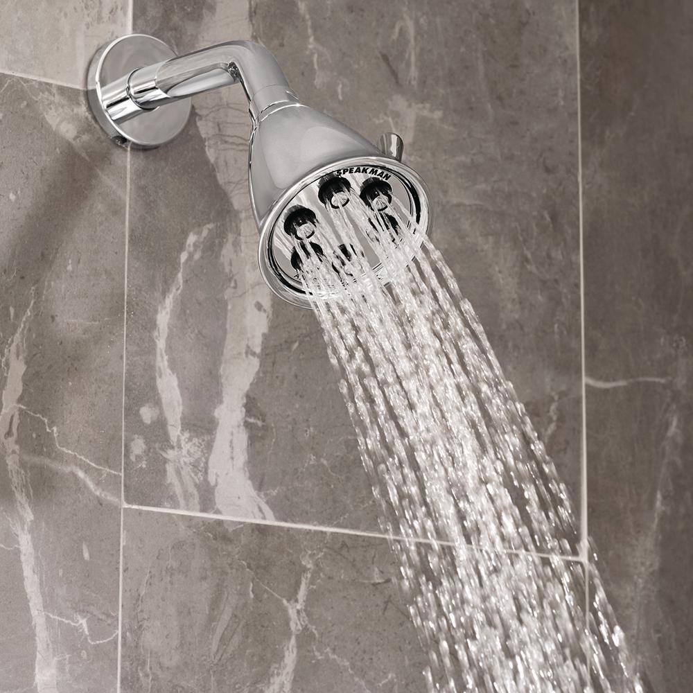 Icon Polished Chrome Medium Round Wall Mounted Shower Head