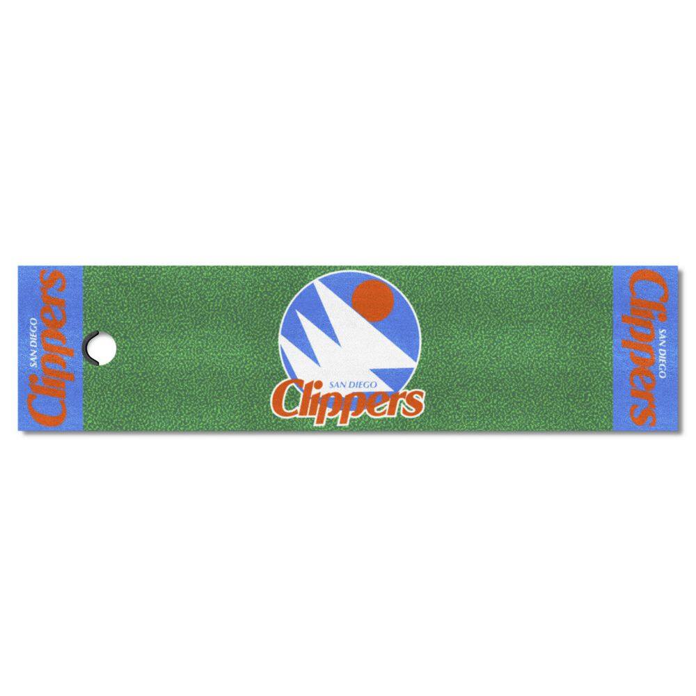 FANMATS NBA Retro San Diego Clippers Orange 2 ft. Round Basketball Area Rug  35399 - The Home Depot