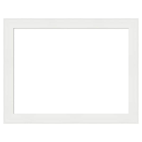 Vanity White Narrow 27 in. x 21 in. Polystyrene Framed Dry Erase Magnetic Memo Board