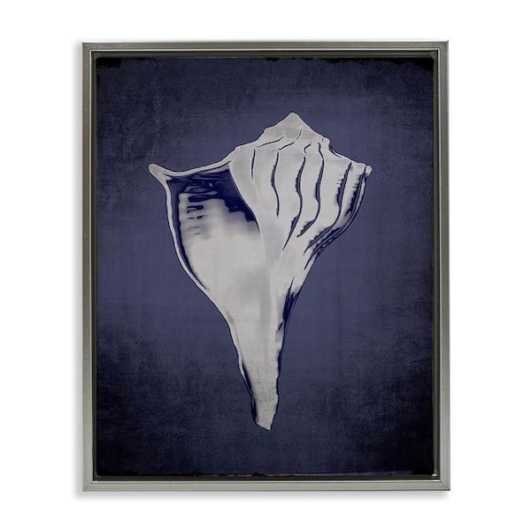 Stupell Industries Lightning Whelk on Indigo by Graffi tee