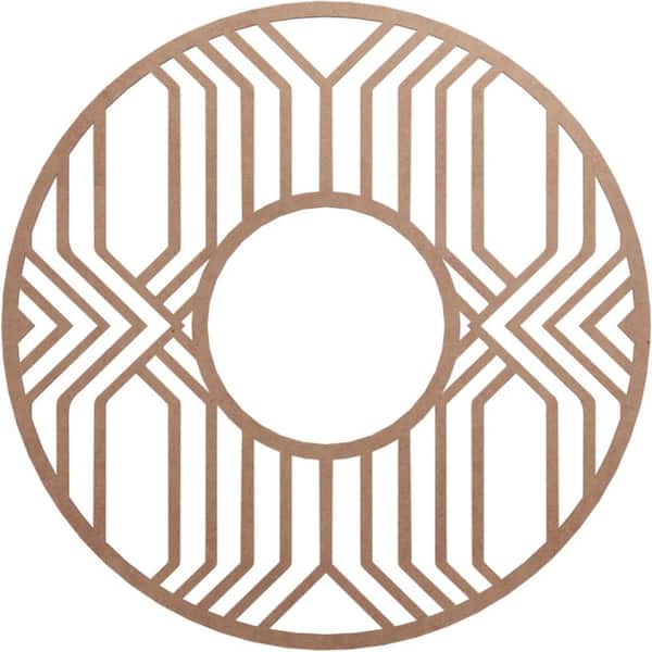 Ekena Millwork 0.375 in. x 38 in. x 38 in. Wood Medallion Moulding