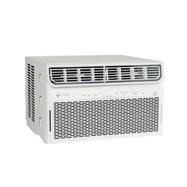 GE 13,500 BTU 115V Window Air Conditioner Cools 700 Sq. Ft. with Inverter,  Wi-Fi, Remote and Quiet in White AHTR14AC - The Home Depot