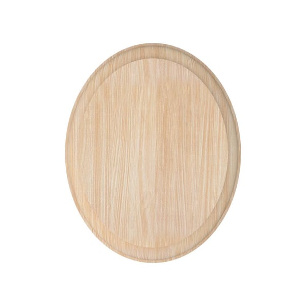 EVERMARK Stair Parts 7337 4 in. x 5-1/2 in. Unfinished Maple Oval Rosette Handrail Fitting