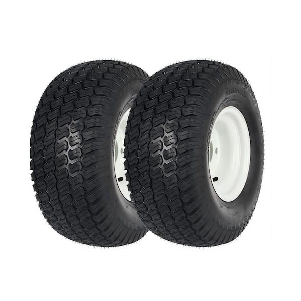 Ogracwheel 18 in. x 9.5 in. -8 4-Ply Tubeless Lawn/Garden Replacement Tire Mounted on Wheel