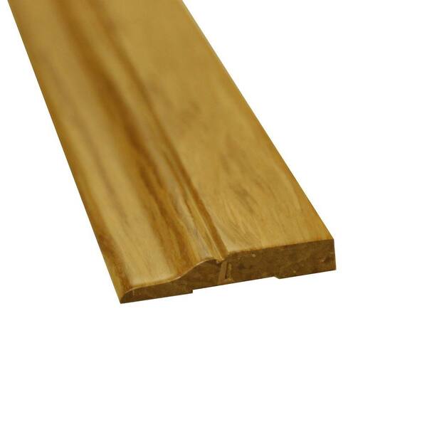 Islander Natural 1/2 in. Thick x 3 in. Wide x 72-3/4 in. Length Strand Bamboo Wall Base Molding