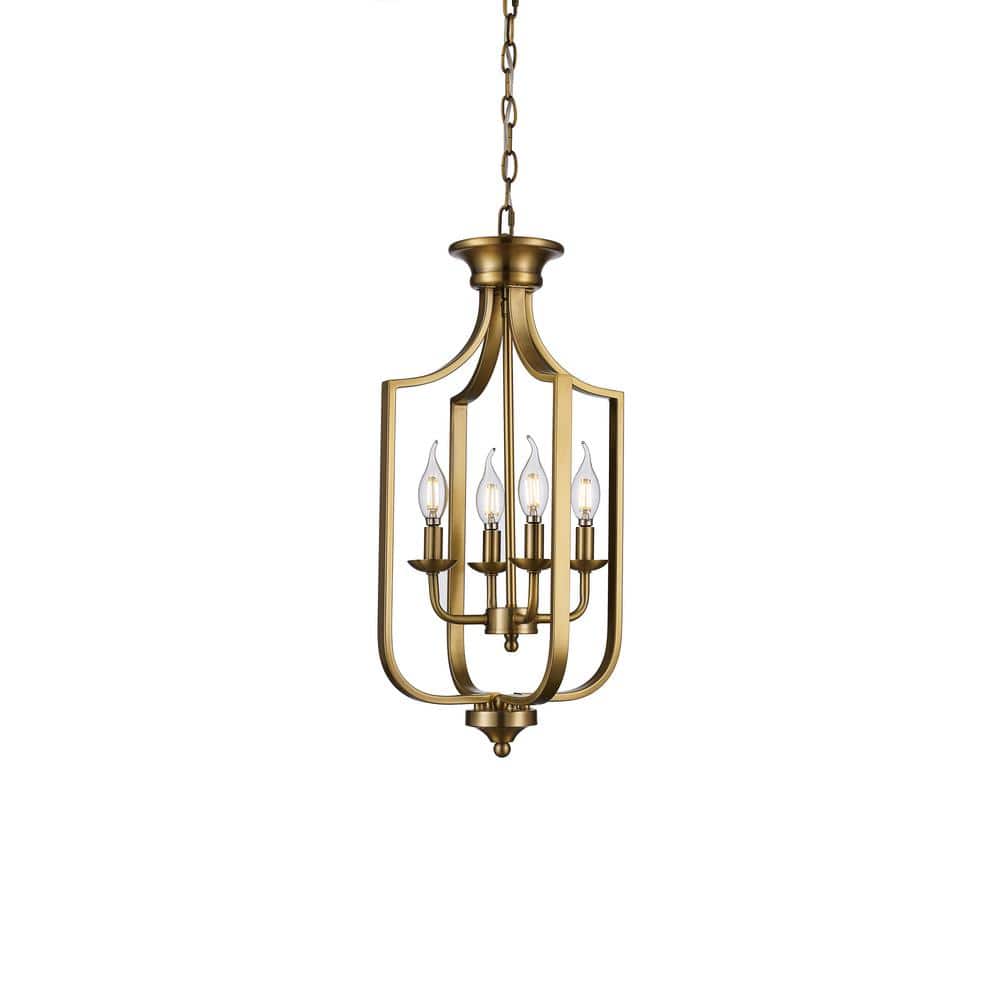 Elegant Antique Gold Globe Pendant with Glass Shade, 12" Wide