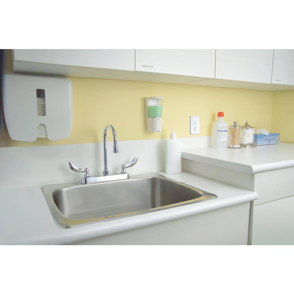 Polished Chrome Dual-Handle Modern Kitchen Faucet with 360 Swivel