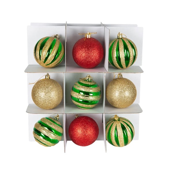 Simplify 112-Count Christmas Holiday Plastic Ornament Organizer