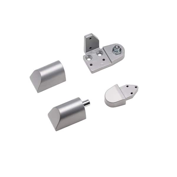 Global Door Controls Amarlite Style 3/4 in. Aluminum Left Hand Offset Door Pivot Hinge Set for Adams Rite Type Storefront Door