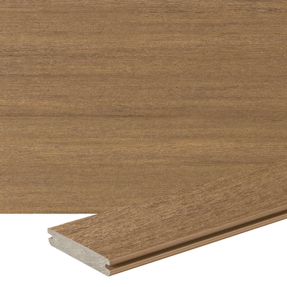 てあ TimberTech Advanced PVC Vintage 5/4 in. x 6 in. x 12 ft. Grooved