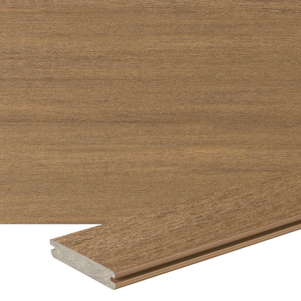 TimberTech Advanced PVC Vintage 5/4 in. x 6 in. x 12 ft. Grooved