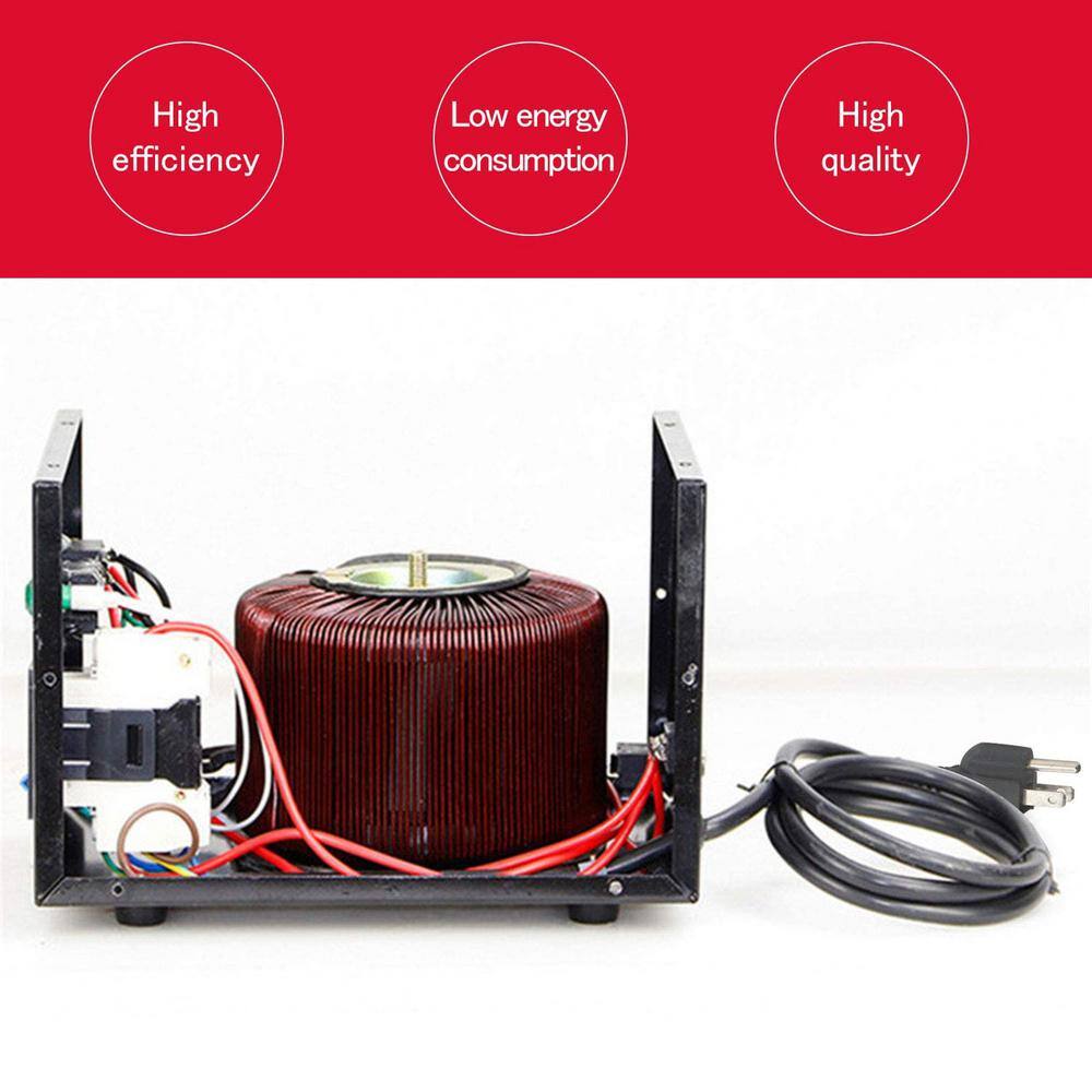 500W Black Copper Step Up & Down Voltage Transformer