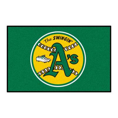 FANMATS MLB Oakland Athletics Green 2 ft. x 3 ft. Area Rug 18478 - The Home  Depot