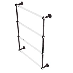 Pacific Beach 4 Tier 24 in. Ladder Towel Bar with Dotted Accents in Antique Bronze