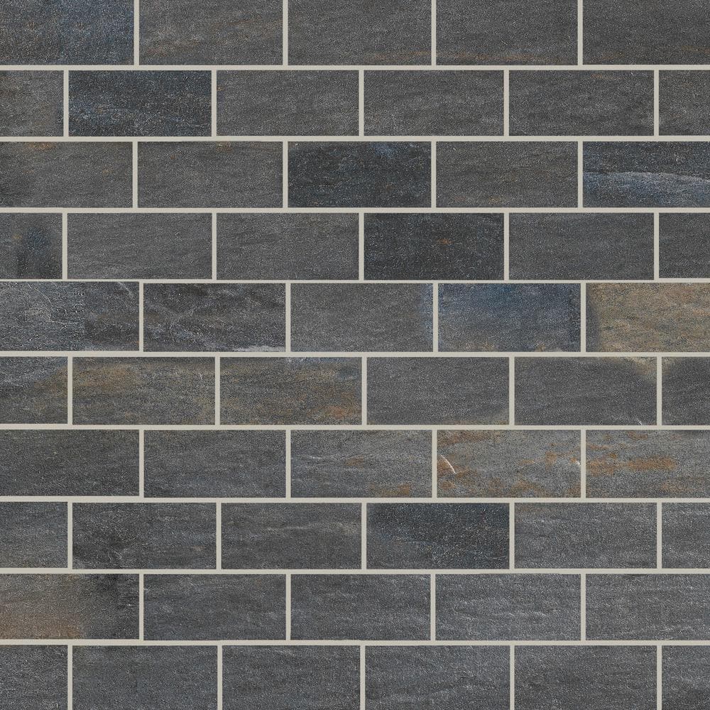 Florida Tile Home Collection Longitude Slate Grey 12 in. x 14 in. x 9mm ...