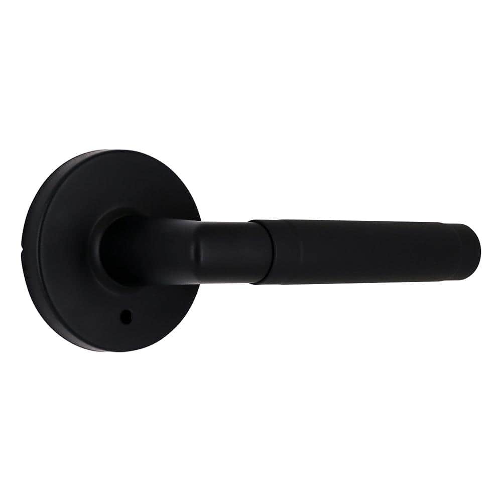 Woodcliff Matte Black Privacy Bed/Bath Door Lever