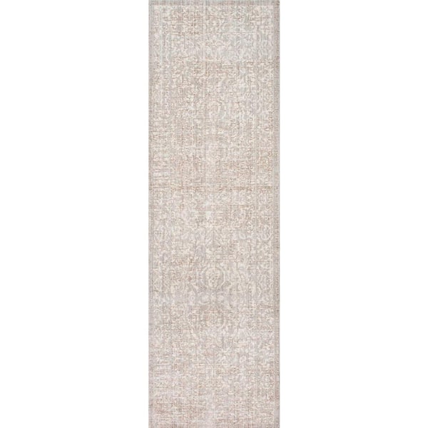 nuLOOM Siobhan Transitional Gray 3 ft. x 8 ft. Runner Rug
