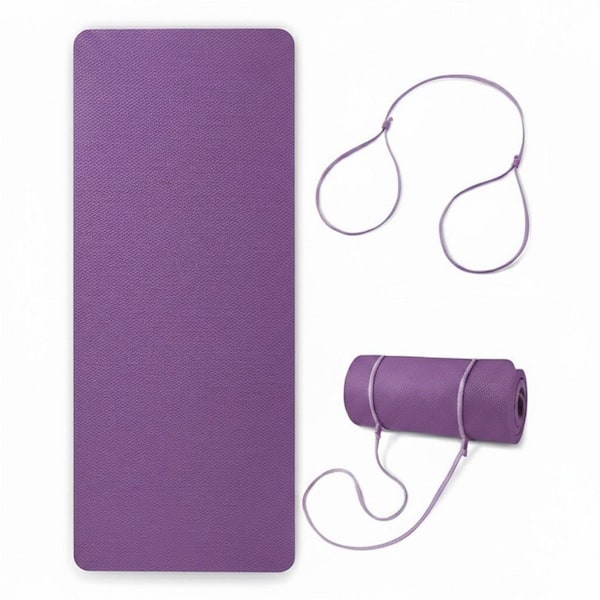 Non-Slip Blue TPE Cushioned Yoga Knee Pad Mat Eco-Friendly Pain Relief for Floor Exercises and Gardening