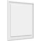 5/8 in. x 30 in. x 30 in. Legacy Raised Panel White PVC Decorative Wall Panel