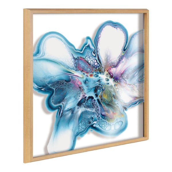 Blake "Indigo Blooms" by Xizhou Xie Framed Art Print 24 in. x 24 in.