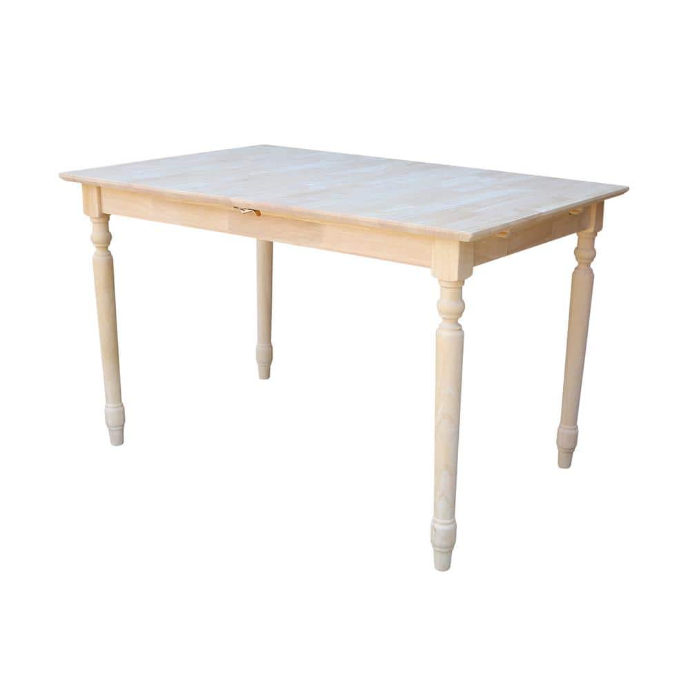 Elegant French Country Style Extendable Dining Table in Unfinished Wood