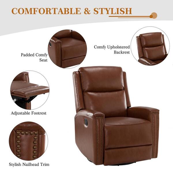 LEVI KONA BROWN ROCKER RECLINER