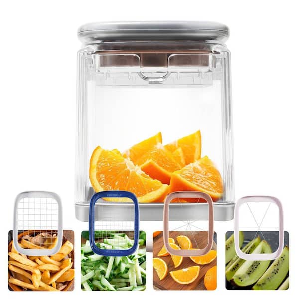 Lynzavix Stainless Steel 4-in-1 Food Dicer Chop Box with