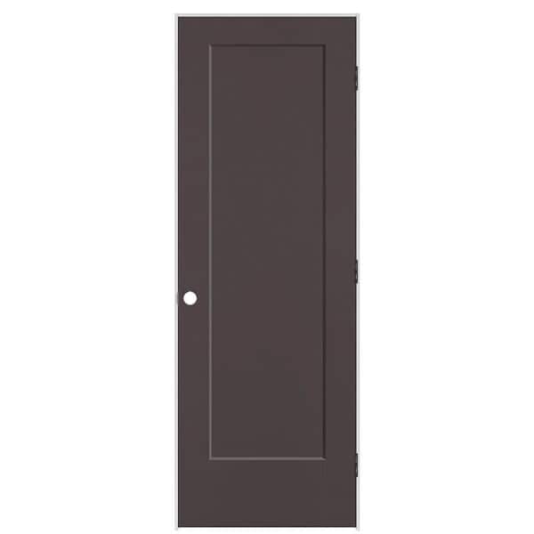 Masonite 28 in. x 80 in. 1-Panel Lincoln Park Left-Hand Solid Core Willow Wood Molded Composite Single Prehung Interior Door