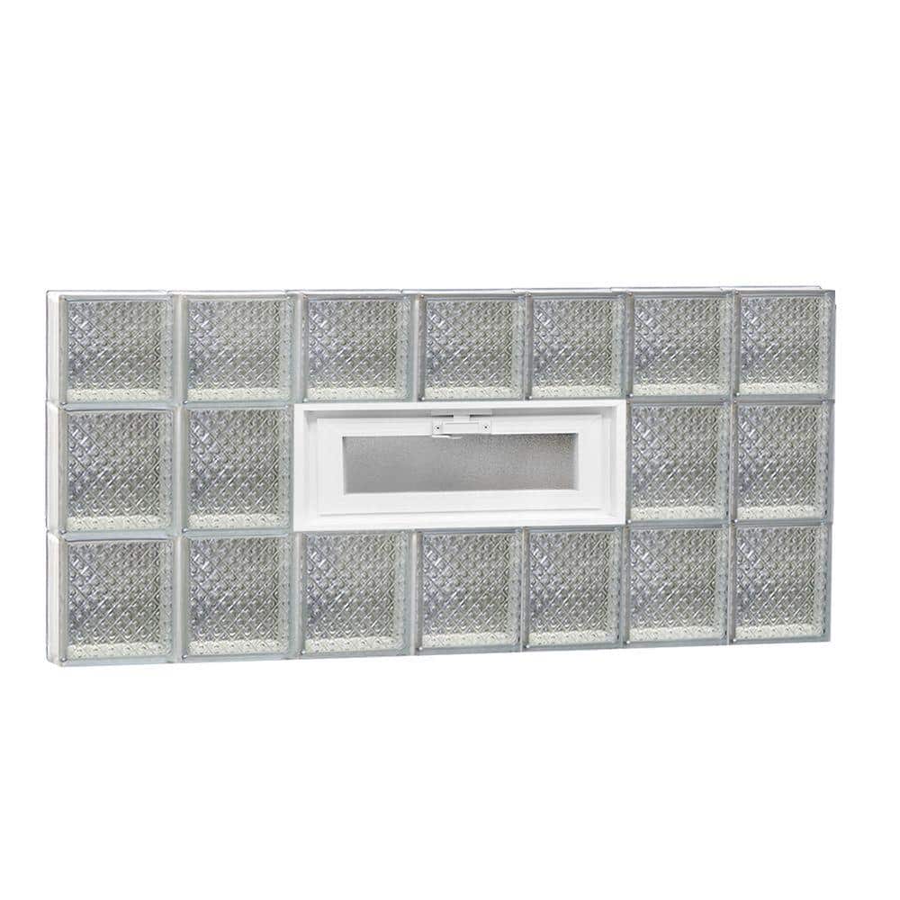 40.125 in. x 21.25 in. x 3.125 in. Frameless Diamond Pattern Vented Glass Block Window price history on PriceWatchPro