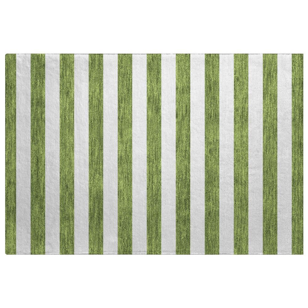 Dream Shag Premium Machine Washable Abstract ADS528 Olive 2 ft. x 3 ft. Accent Rug price history on PriceWatchPro