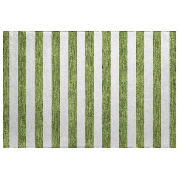 Dream Shag Premium Machine Washable Abstract ADS528 Olive 2 ft. x 3 ft. Accent Rug