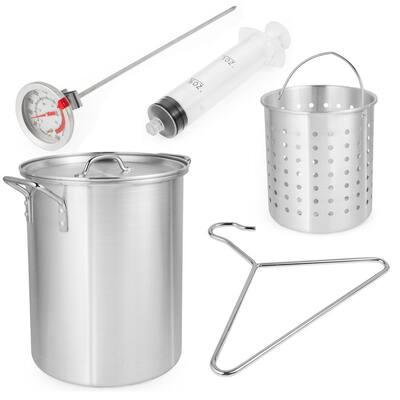 30 qt. Stainless Steel Stock Pot with Lid