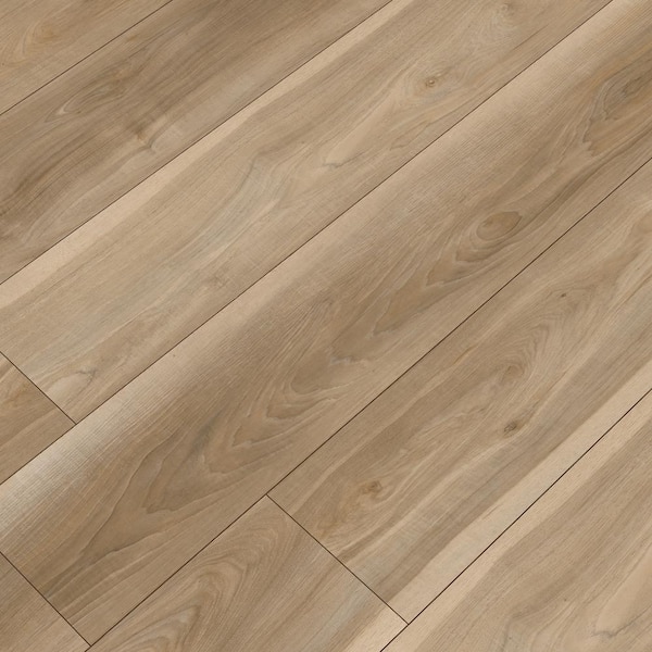 A&A Surfaces Piedmont Balsam Blonde 20 Mil x 7 in. W x 48 in. L Click Lock Waterproof Luxury Vinyl Plank Flooring (23.8 sqft/case), Light