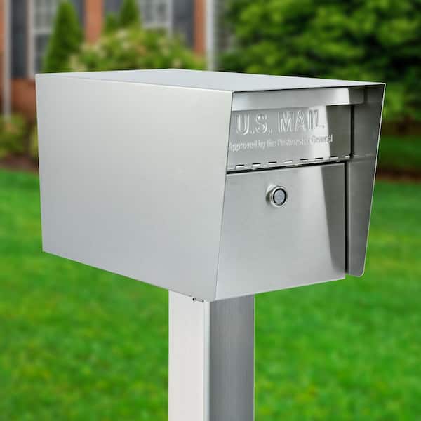 ポスト　メイルボックス Mail Boss Mail Manager PRO 316 Stainless Steel Locking Post Mount