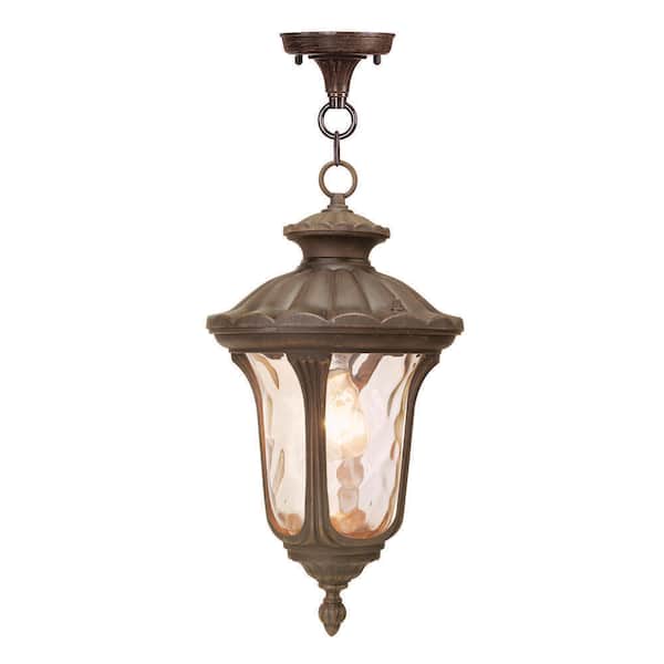 Livex Lighting Oxford 1-Light Imperial Bronze Outdoor Pendant Lantern