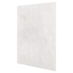 60 in. x 81 in. 1-Piece Glue-Up Alcove Back Bath Wall in Sand Granite