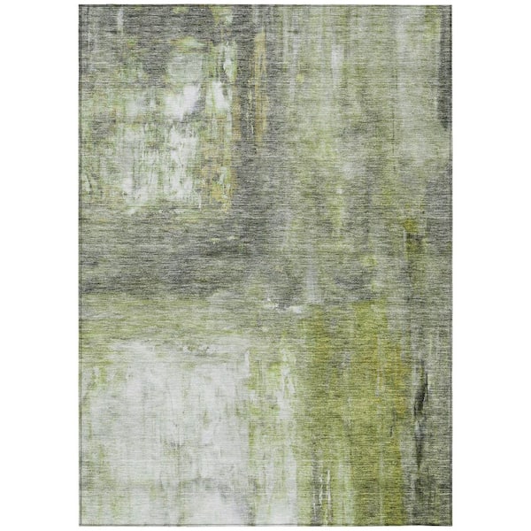 Addison Rugs Chantille Machine Washable Indoor/Outdoor Abstract ACN1095 Aloe 3 ft. x 5 ft. Area Rug