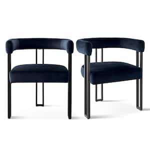 Velvet Upholstered Arm Chair(Set of 2)