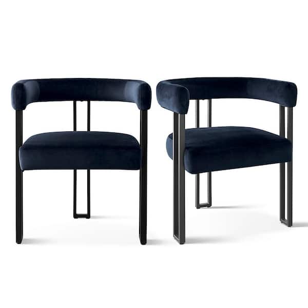 LAOTIES Velvet Upholstered Arm Chair(Set of 2)