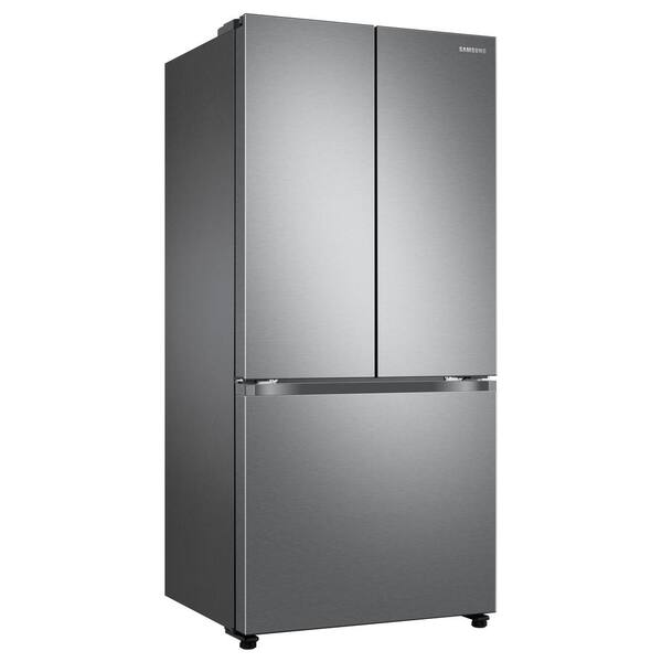 Samsung 18 Cu Ft Smart Counter Depth 3 Door French Door Refrigerator Rf18a5101sr The Home Depot