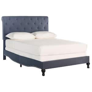 Hathaway Navy Queen Upholstered Bed